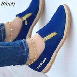 Women Causal Shoes 2022 New Summer Flats Zipper Canvas Shoes Ladies Sport Shoes Platform Sneakers Women's Vulcanize