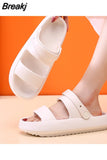 Men Women Slippers Unisex Couple Shoes Sandals Soft Sole Beach Slides Thicker Platform Slipper Home Indoor Bathroom