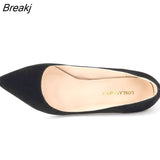 Sexy High Heels Woman Pumps 8 CM Fashion Pointed Heel Women Shoes Elegant Black Red Job Wedding Pump Plus