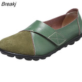 PU Leather Loafers Soft Sole Casual Flats Shoes for Women Students plus