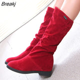Snow Boots Women Winter Shoes Casual Woman High Boots Black Red Soft Comfortable Female Footwear