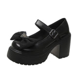 shoes Heels Lolita shoes platform heels Women Mary Jane Shoes Vintage Girls High Heel Japanese Style College Student
