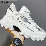 Shoes Luxury Sneakers Men's Harajuku Chunky Sneakers Autumn Black Running Footwear Male High Fashion Zapatos