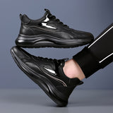Men genuine Leather Casual Shoes Brand Fashion Sneakers men Black Designer Shoes Soft Men sneakers Mocasine