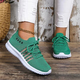 Women Mesh Breathable Tennis Sneakers 2024 Lace-Up Platform Running Shoes Woman Comfortable Thick Sole Work Fitness Sneakers