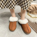 Designer Women's Slippers Winter Plush Warm Shoes Unisex Indoor Outdoor Flip Flops Casual Shoes Zapatos De Mujer