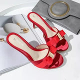 Summer 2023 Low-heeled Women's Shoes Fine-heeled Daily Slippers Sexy Fashion New 41 42 43 Large
