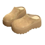 Breakj Fairy Wind Thick Bottom Increase Hairy Slippers 2025 New Soft Base Does Not Tired Birken