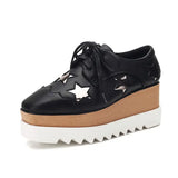 Womens Sneakers Shoes Wedge Basket 2024 Platform Tennis Female Roses Fashion Thick Sole Silver Trainers High Lace-Up Fabric PU