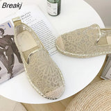 New Espadrilles Women's Fashion Flat Shoes 2023 Sapatos Flax Ballet Chaussure for Espadrille Comfortable