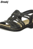 Size 43 Women New Flat Casual Open Toe Beach Sandals 2023 Women's Low Heel Shoes Wedges Woman Summer Footwear