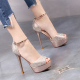 High Heels Pumps Women Shoes 2023 Heels Sandals Wedding Shoes Sandalia Feminina 12 CM Heels Escarpins Tacones