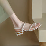 Summer New Flat Sandals Fairy Straps French Flat Heels Online Celebrities Roman Soft Leather All Kinds Of
