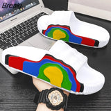 Slippers Women Thick Platform Slippers Mute EVA Soft Indoor Home Slides Non-slip Summer Beach Sandals Men Bath