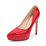 Stiletto High Heels Shoes Sexy Shallow Mouth Single Shoes Plus Size 35-45 Women's Work Dress Shoes High Heel Pumps