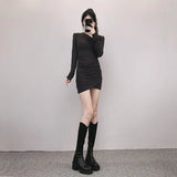 Brown Thick Heeled High Boots Children Look Thinner In Autumn And Winter Than Knee Boots, High Heeled Knight Boots, Thick Soles And Thin