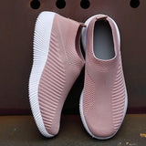Women Vulcanized Shoes High Quality Women Sneakers Slip On Flats Shoes Women Loafers Plus Size 42 Walking