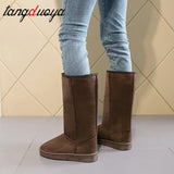 Womens Boots European and American Fashion Winter Snow Boots Women's High Boots 2023 Tall Women's Boots Size 41 Botas