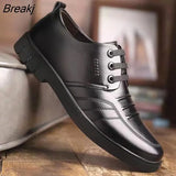 Male Dress Shoes Man Casual Leather Shoes Business Mens Shoe Men Loafers England Flats Breathable Sport Outdoor
