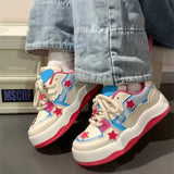Lotso Women Thick Sole Shoes Summer New Breathable Casual Female Sneaker Y2k Street Spice Girl Platform Shoes