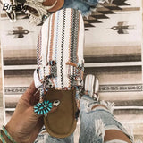 Women's Canvas Mule Clogs Closed Toe Cork Footbed Slide Slippers Ladies Fashion Print Trimmed Fringe