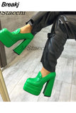 Brand Woman Shoe Chunky Heels Women Pumps Elegant Platform Shoes Office Lady Thick Bottom Ladies Shoes Wedding Party