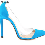 Womens Leather VELVET High Heels Corset Pointed Toe Party Pumps Ladies Wedding