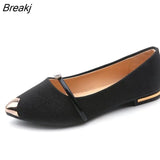 Style Women Flats 2023 Spring Summer Flat Shoes Woman Pointed Toe Slip On Fashion Loafers Female Casual Lazy Shoe