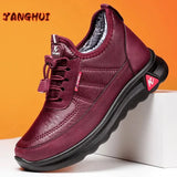 Plush Leather Solid Color Sneakers Women's Fashion and Versatile Lovers' Shoes Light Anti-skid Comfortable Large