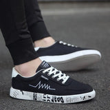 2023 Spring Summer Canvas Shoes Men Sneakers Low top Black Shoes Men's Casual Shoes Male Brand Fashion