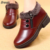 Women Boots 2023 Fashion Waterproof Snow Boots Shoes Women Casual Lightweight Ankle Warm Winter Boots Soft