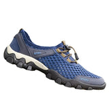 Men Casual Sneakers Breathable Mesh Shoes Mens Non-Slip Outdoor Hiking Shoes Mens Climbing Trekking Shoes Zapatos