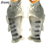 Funny Slippers Women Couple Footwear Family Shoes Parent-child Sandals Plus Size 24-47 Summer Beach Shoes Fish