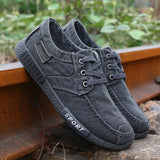Men Shoes Denim Lace-Up Men Casual Shoes New 2023 Plimsolls Breathable Male Footwear Spring