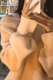 Color Knitted Sweater Woman Casual Long Sleeve Pullover Office Lady 2023 Autumn Loose Korean Fashion Clothing Design