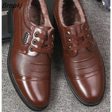 Men Genuine Leather Formal Business Shoes Male Office Work Oxfords Brand Plush Party Wedding Anniversary Shoe Man