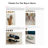 Fashion Women Slippers Square Low Heels Sandals Summer Flip Flops Brand Slipper Elegant Slides Zebra Shoes Zapatillas