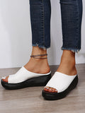 Ladies Leather Sole Slippers Women Sexy High Heel Mules Clogs Black Peep Toe Platform Mules Emal Slip on Sandals