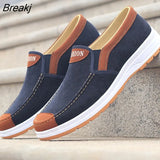 Men Casual Canvas Shoes Soft Slip on Loafers old beijing Breathable Flats Moccasin Lightweight Cloth shoes 2022 New Men
