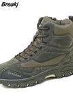 Military Combat Boots Men Genuine Leather US Army Hunting Trekking Camping Mountaineering Winter Work