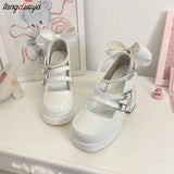 Women Pumps Platform High Heels Ankle Strappy Casual Office Shoes Spring Summer Block Heels mary jane shoes heels