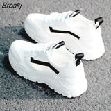 Women Casual Shoes Fashion Breathable Walking Mesh Lace Up Flat Shoes Sneakers Women 2020 Tenis Feminino White Vulcanized