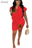 Sexy Hollow Two Piece Set 2023 Summer Tracksuit Women Side Hollw Out Lapel Shirt + Bodycon Shorts Club Matching