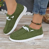 New Women Flats Shoes Breathable Loafers Casual Comfortable Non-Slip Canvas Shoe Zapatos Mujer Lightweight Walking