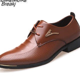 Man Pointed Toe Dress Shoes Mens Patent Leather Black Wedding Shoes Oxford Formal Business Casual Shoes Big Size