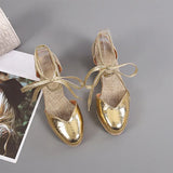 Women Wedges Sandals Ankle Strap Woman Espadrilles Narrow Band Closed Toe Female Summer Shoes Ladies Platform Sandal New
