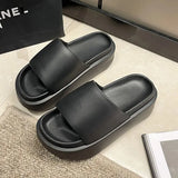 EVA Thick Sole Slippers for Women Summer 2024 Fashion Home Platform Slippers Woman Open Toe Non Slip Beach Slides