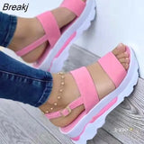 Women Golden Sandals Platform Heels Cross Strap Ankle Peep Toe Beach Party Ladies Shoes Zapatos Sandals shoes for