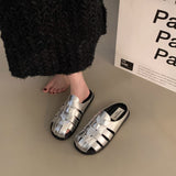 Bao-head Half Slippers, Women's Summer Wear 2024 New Slip-on Moeller Sandals, Birkenstocks Woven Sandals, Women's