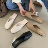 Women Wear Baotou 2023 New Summer Semi-Slippers Fashion Muller Shoes Online Celebrity Sandals Ins